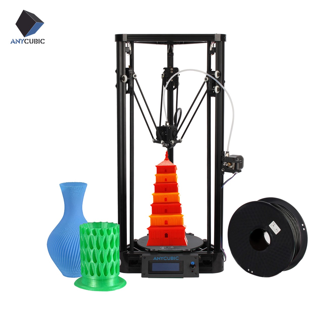 Anycubic Kossel Pulley Delta Desktop Fdm Metal 3d Printer Diy Kit Tanga
