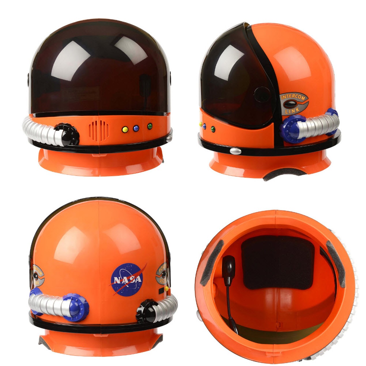 Orange Nasa Child Astronaut Helmet With Sound Space Usa Costume Tanga