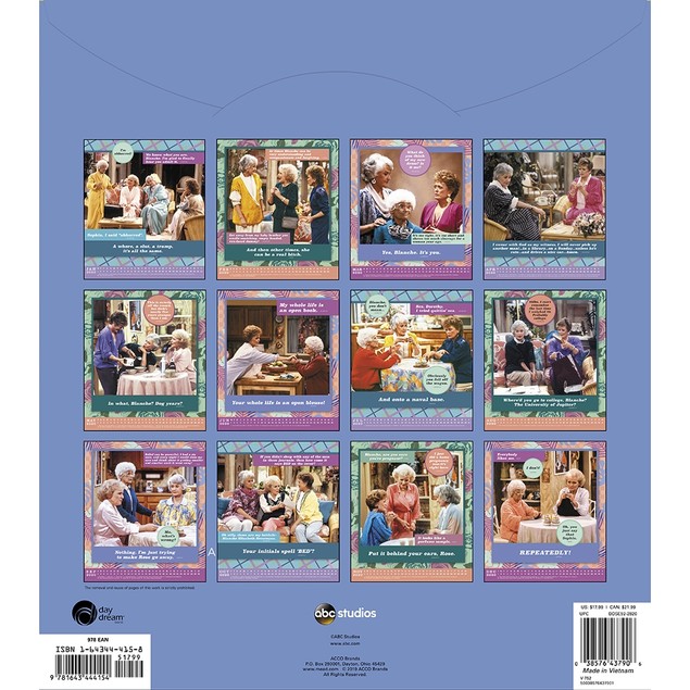 Golden Girls 2025 Calendar