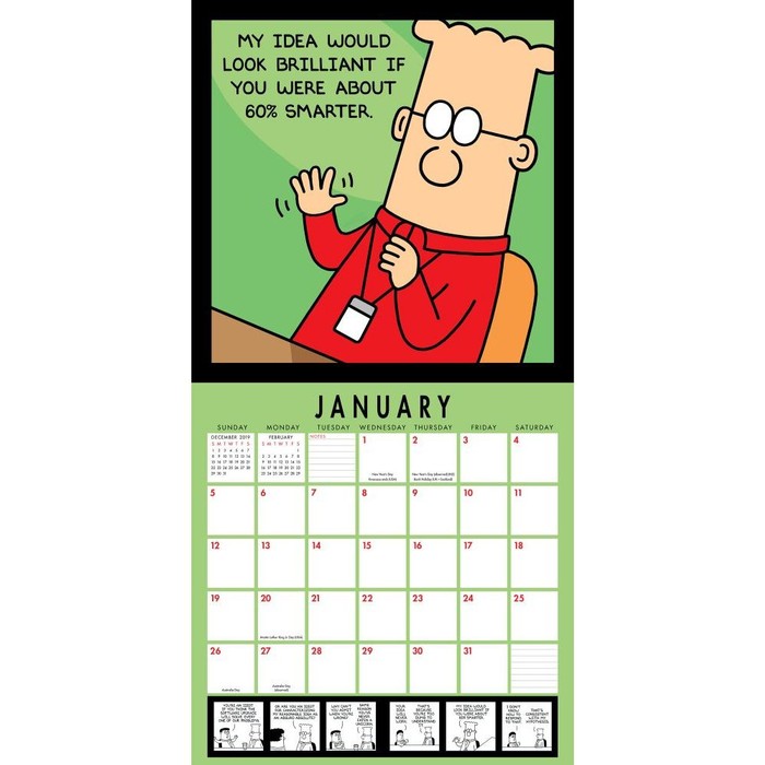 Dilbert Wall Calendar, Cartoons Comics by Calendars Tanga