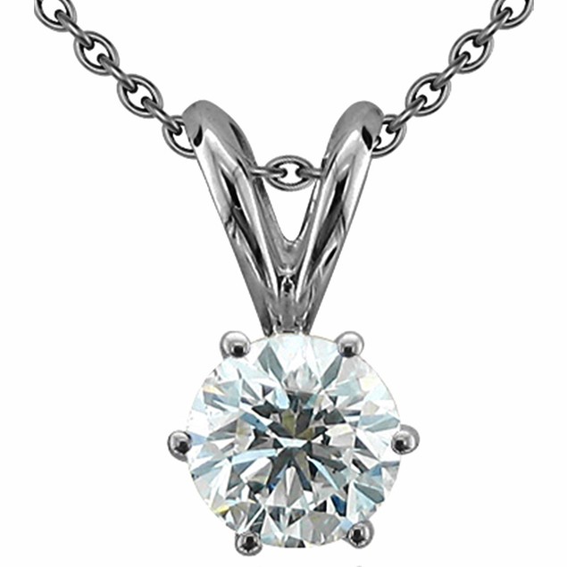 Solitaire cubic zirconia necklace Outlet