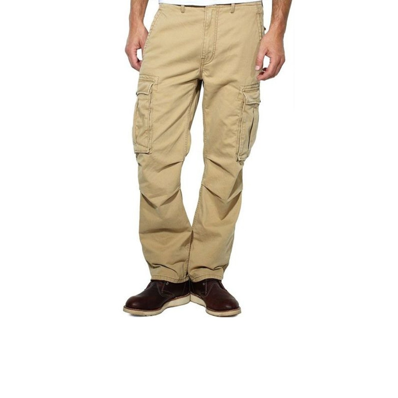 Levi's loose straight cargo pants mens Clearance